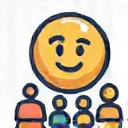 Happy client icon